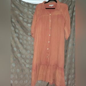 Hayden LA Rust Long Sleeve Dress Fall Autumn